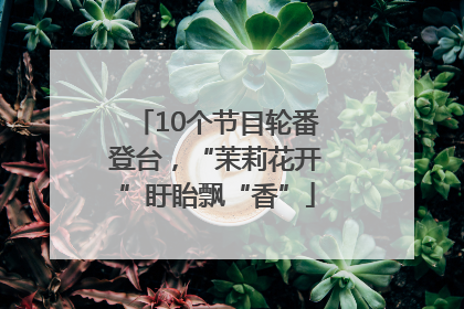 10个节目轮番登台，“茉莉花开”盱眙飘“香”