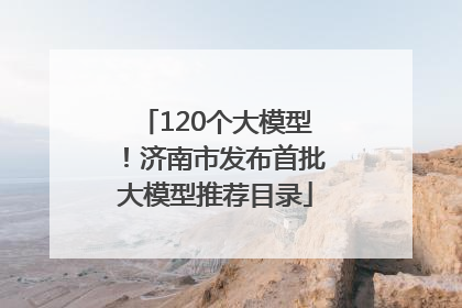120个大模型！济南市发布首批大模型推荐目录