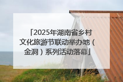 2025年湖南省乡村文化旅游节联动举办地（金洞）系列活动落幕