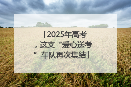 2025年高考，这支“爱心送考”车队再次集结